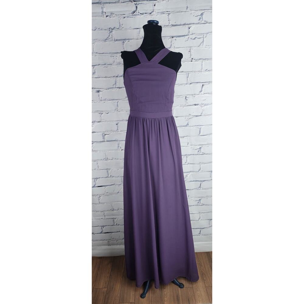 Lulus Dress Womens S Purple formal evening Maxi wedding prom homecoming